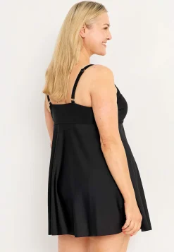 New Baddräktsklänning med vadderade kupor Badkläder|Plus Size