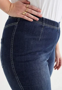 Sale Bekväm capribyxa Byxor|Jeans