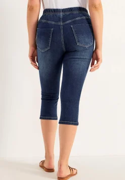 Sale Bekväm capribyxa Byxor|Jeans