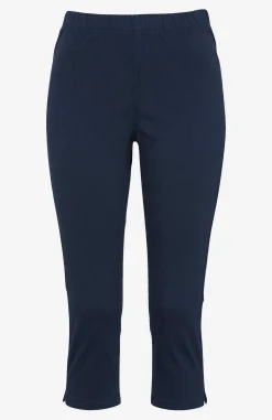 Hot Bekväm capribyxa i bomullstwill Leggings|Byxor