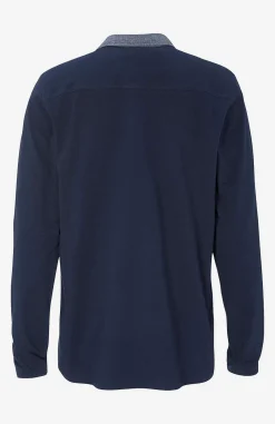 Bekväm långärmad tröja med krage T-Shirts & Pikétröjor|Tröjor & Hoodies