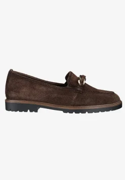 Bekväm mockaloafer med kedjedetalj Skinnskor|Loafers