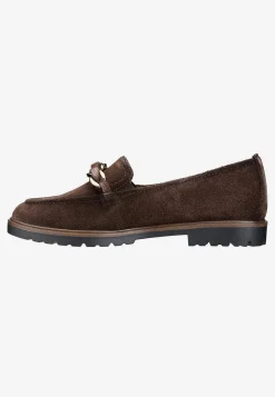 Bekväm mockaloafer med kedjedetalj Skinnskor|Loafers