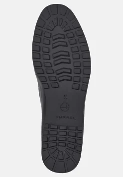 Discount Bekväm skinnloafer med kedjedetalj Skinnskor|Loafers