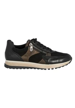 Discount Bekväm sneaker i skinn Sneakers|Skinnskor