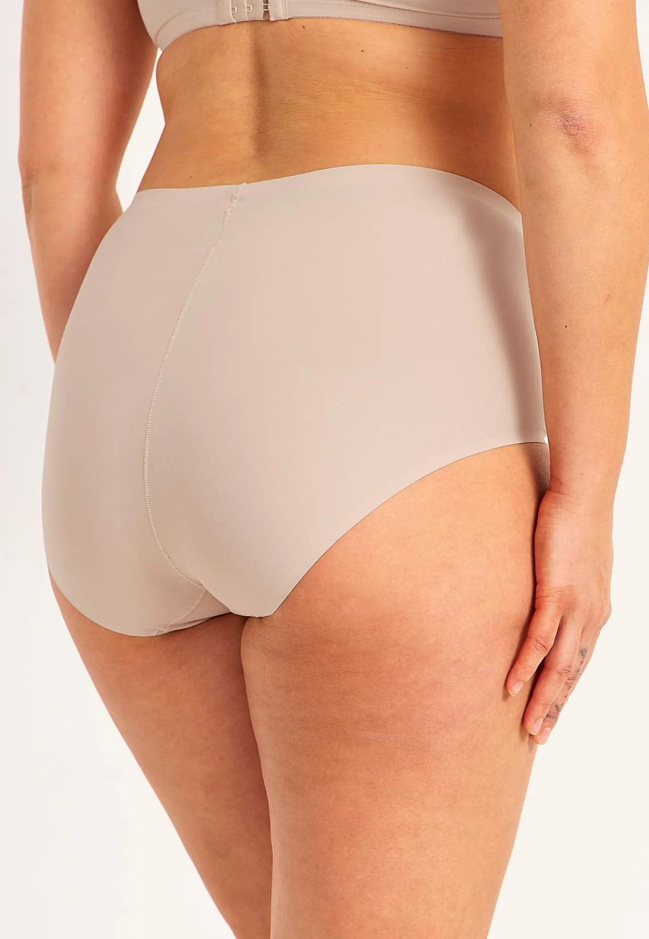 Clearance Bekväm trosa med hög midja 3-pack Basplagg|Plus Size