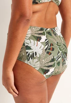 Bikinitrosa med hög midja Badkläder|Plus Size