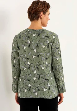 Best Blommönstrad blus med struktur Skjortor & Blusar|Plus Size