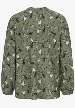 Best Blommönstrad blus med struktur Skjortor & Blusar|Plus Size