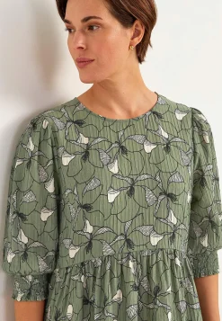 Best Blommönstrad klänning med struktur Klänningar & Kjolar|Plus Size
