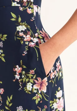 Discount Blommönstrad trikåklänning Klänningar & Kjolar|Plus Size