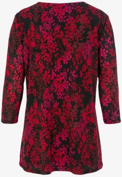 Clearance Blommönstrad tunika Tunikor|Plus Size