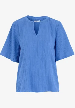 Sale Blus i krinklad bomull Toppar & T-Shirts|Skjortor & Blusar
