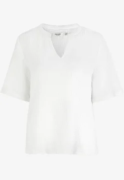 Sale Blus i krinklad bomull Toppar & T-Shirts|Skjortor & Blusar