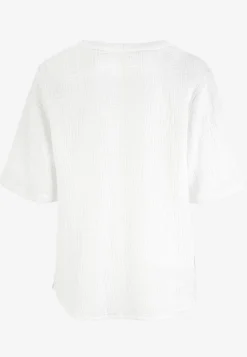 Sale Blus i krinklad bomull Toppar & T-Shirts|Skjortor & Blusar