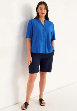 Clearance Blus i linnemix Toppar & T-Shirts|Skjortor & Blusar