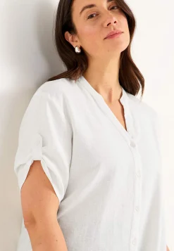 Outlet Blus i linnemix Toppar & T-Shirts|Skjortor & Blusar