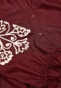 New Blus med brodyr Skjortor & Blusar|Plus Size