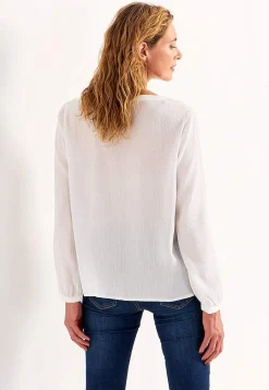 New Blus med crepe-kvalitet Skjortor & Blusar|Plus Size