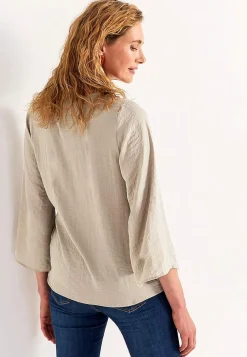 Clearance Blus med knytband Skjortor & Blusar|Festkläder