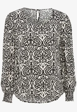 Sale Blus med smock i ärmsluten Skjortor & Blusar|Plus Size