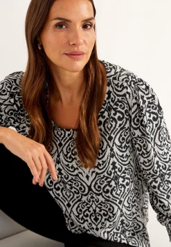Sale Blus med smock i ärmsluten Skjortor & Blusar|Plus Size