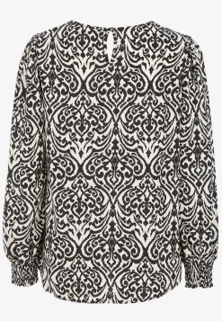 Sale Blus med smock i ärmsluten Skjortor & Blusar|Plus Size