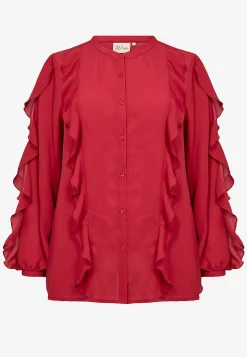 Sale Blus med volanger Skjortor & Blusar|Festkläder