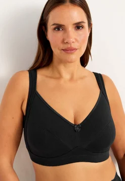 Discount Bygellös mjuk-bh i bomull Basplagg|Plus Size