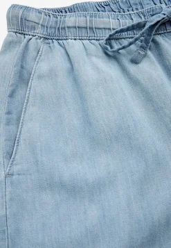 Online Byxa i denim med vida ben Byxor|Jeansplagg