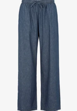 Sale Byxa i denim med vida ben Byxor|Jeansplagg
