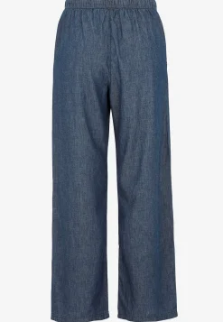 Sale Byxa i denim med vida ben Byxor|Jeansplagg