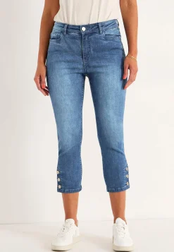 New Caprijeans med femficksdesign Byxor|Jeans