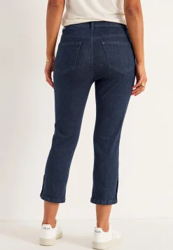 New Caprijeans med knappgylf Byxor|Jeans