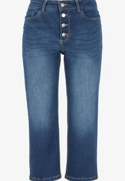 Discount Caprijeans med knappgylf Byxor|Jeans