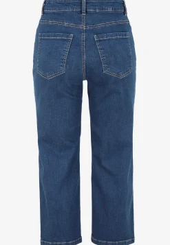 Discount Caprijeans med knappgylf Byxor|Jeans