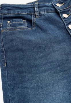 Discount Caprijeans med knappgylf Byxor|Jeans