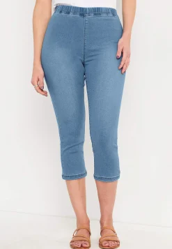Online Caprileggings i denim Leggings|Byxor