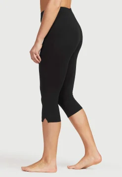 Caprileggings med sidoslitsar Leggings|Byxor