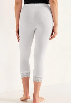 Caprileggings med spets susanne Leggings|Byxor
