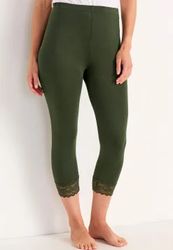 Hot Caprileggings med spets susanne Leggings|Byxor