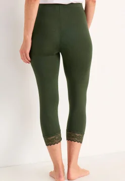 Hot Caprileggings med spets susanne Leggings|Byxor