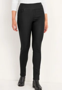 Clearance Coatade jeggings med smala ben Byxor|Festkläder