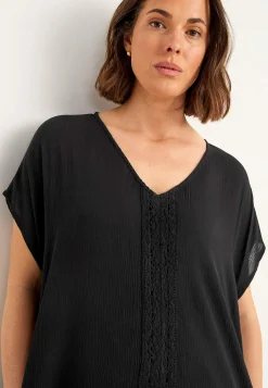 Online Crepe klänning med fickor Klänningar & Kjolar|Plus Size