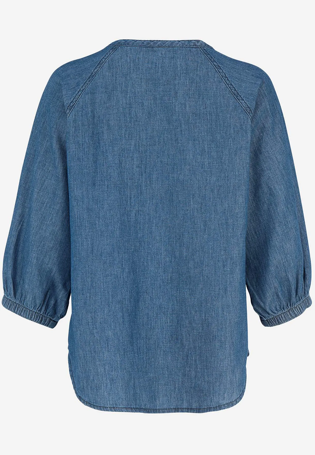 Clearance Denimblus med vida ärmar Toppar & T-Shirts|Skjortor & Blusar