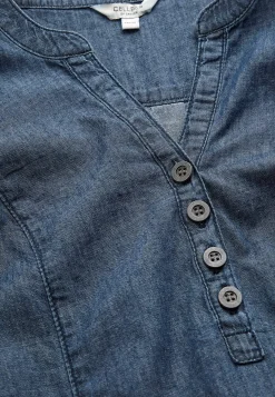 Online Denimtunika med fickor Skjortor & Blusar|Tunikor
