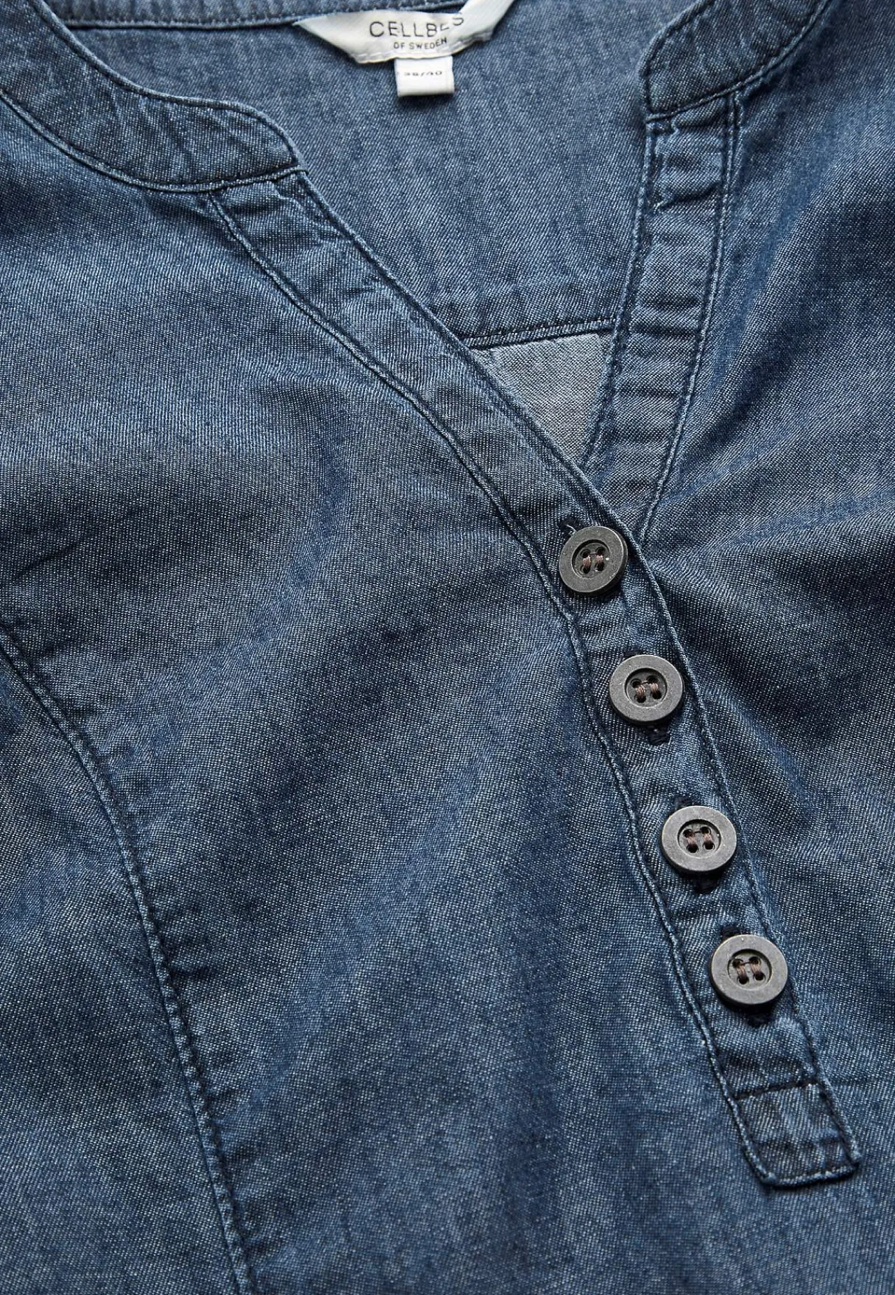 Online Denimtunika med fickor Skjortor & Blusar|Tunikor