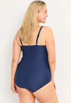 Online Draperad shapingbaddräkt Badkläder|Plus Size