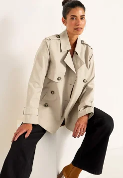 New Dubbelknäppt, kort trenchcoat Jackor & Kappor