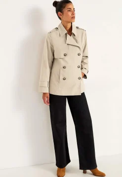 New Dubbelknäppt, kort trenchcoat Jackor & Kappor